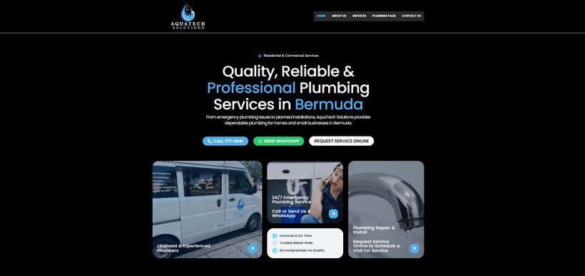 AquaTech Solutions website