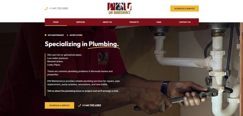 DW Maintenance website