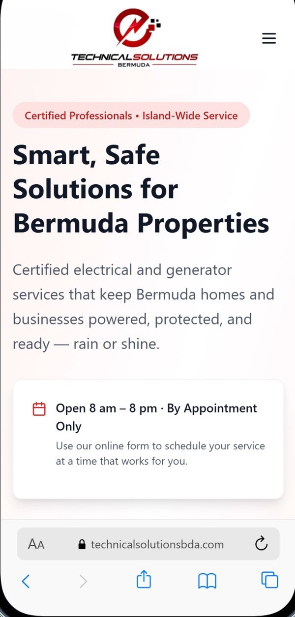 Technical Solutions Bermuda on mobile