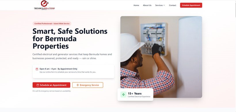Technical Solutions Bermuda website